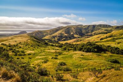 Scenic view of landscape against sky