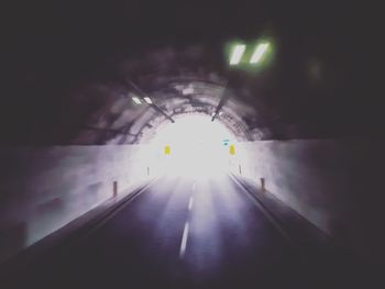 Illuminated tunnel