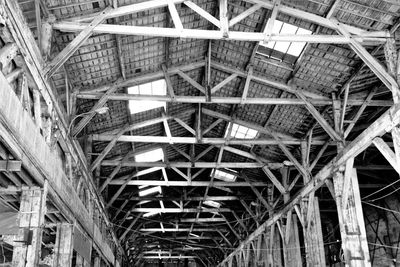 Low angle view of modern building ceiling