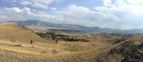 Panoramic view of landscape against sky