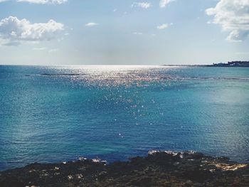 Scenic view of sea against sky