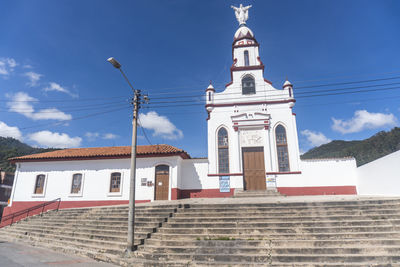 Low angle view of building against sky