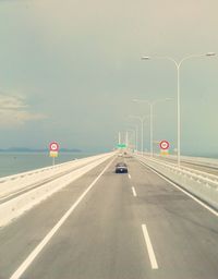 Road passing through highway