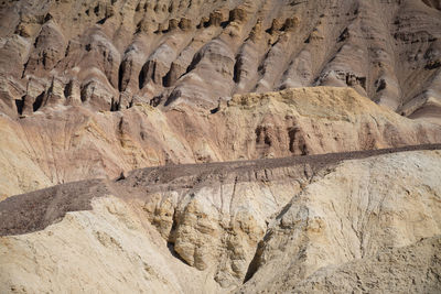 High angle view of rock formations