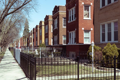 View of residential buildings