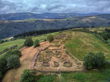 Castro de san chuis in allande, an iron age town in asturias, spain.