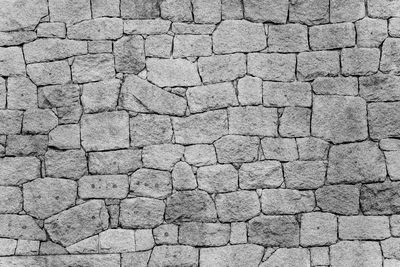 Full frame shot of cracked cobblestone