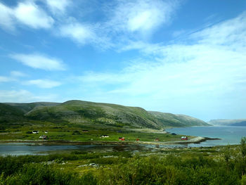 Scenic view of landscape against sky