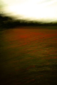 Scenic view of field against sky during sunset