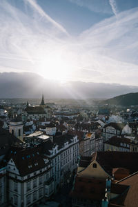 Aerial view of city