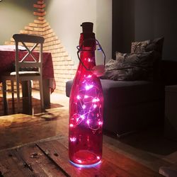 Close-up of bottles on table