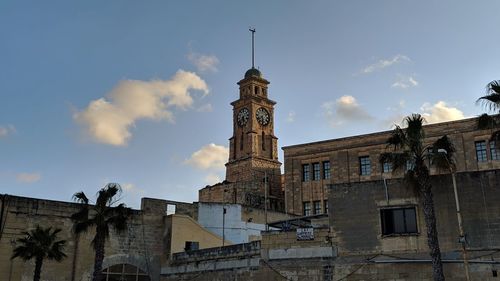 Low angle view of buildings against sky