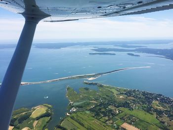 Aerial view of sea