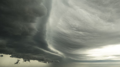 Low angle view of cloudy sky