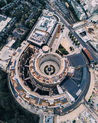 Aerial view of buildings in city