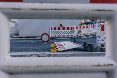 Close-up of toy blocks on table