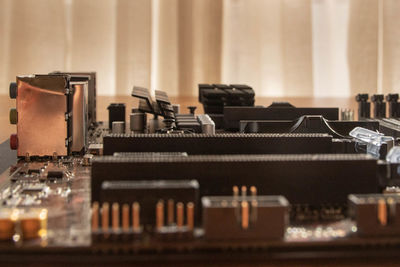 Close-up of computer part