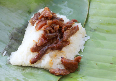 Close-up of meat on plate