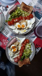 Close-up of served food