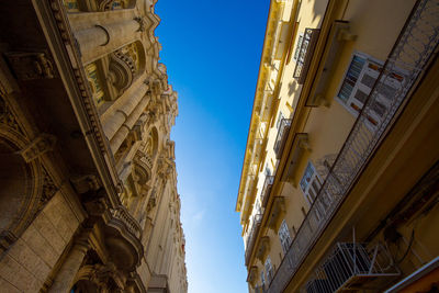 Low angle view of buildings against sky