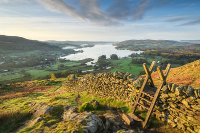 Scenic view of landscape against sky