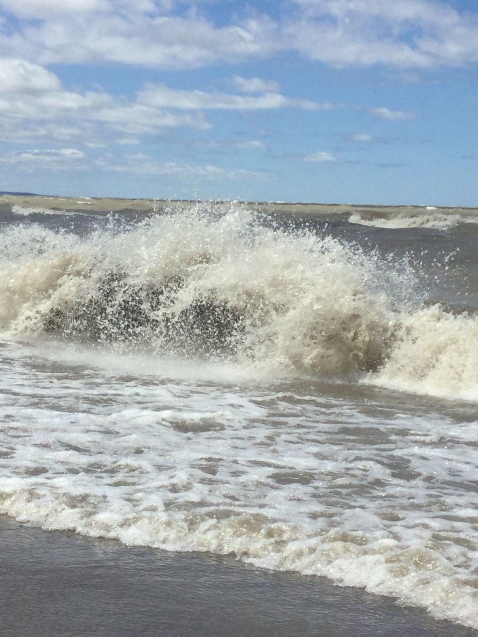 sea, wave, motion, power in nature, force, nature, water, beauty in nature, crash, no people, breaking, horizon over water, rough, sky, day, hitting, scenics, outdoors