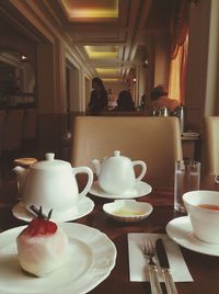 Coffee cup on table