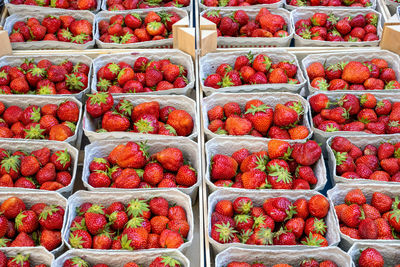 Full frame shot of fruits for sale at market