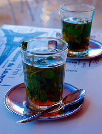 Close-up of drink on table