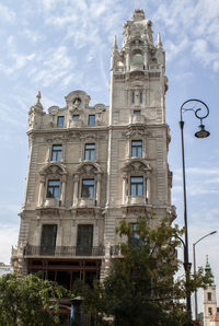 Low angle view of building against sky