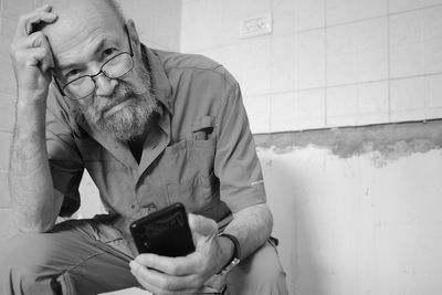 Young man using mobile phone