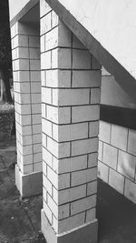 Stone wall of building