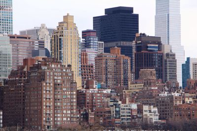 Low angle view of modern buildings