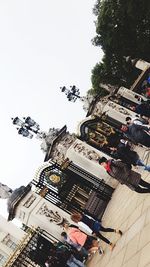 Low angle view of built structure against sky