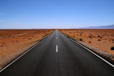 Road passing through a desert