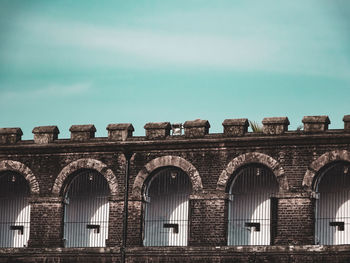 Low angle view of historical building