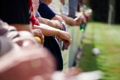 People playing with ball