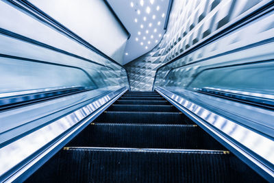 View of escalator