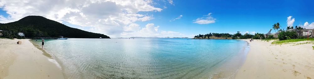 Panoramic view of sea against sky