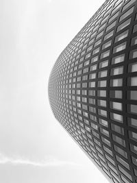 Low angle view of modern building against sky