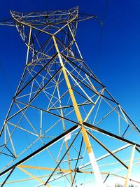 Low angle view of ferris wheel against clear sky