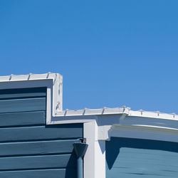 Low angle view of building against clear sky