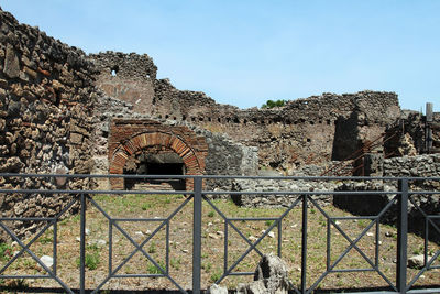 Old ruins against sky