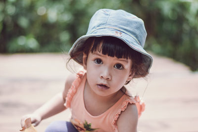 Close-up portrait of girl