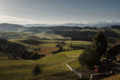 Scenic view of landscape against sky