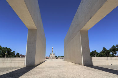 View of bridge against clear sky