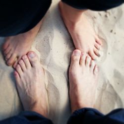 Close-up of baby feet