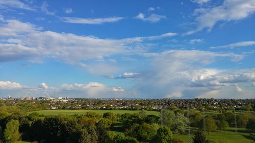 Panoramic view of landscape against sky