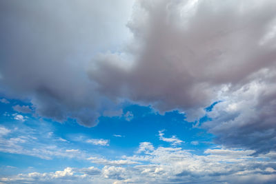 Low angle view of clouds in sky