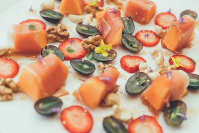 Close-up of salad in plate